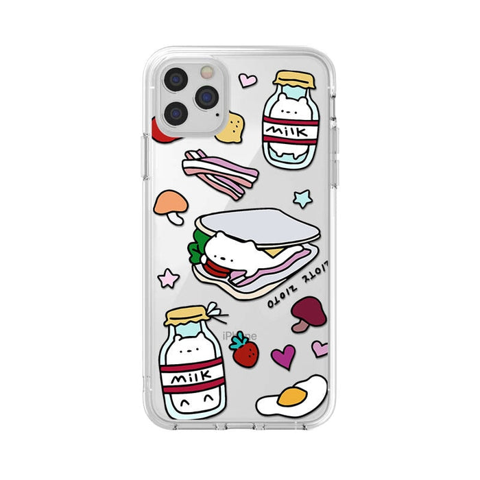 Wholesale cartoon sticker mobile phone case for iphone12promax transparent protective case JDC-PC-KEX010 Phone Cases 科讯 Wholesale Jewelry JoyasDeChina Joyas De China