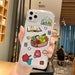 Wholesale cartoon sticker mobile phone case for iphone12promax transparent protective case JDC-PC-KEX010 Phone Cases 科讯 Wholesale Jewelry JoyasDeChina Joyas De China