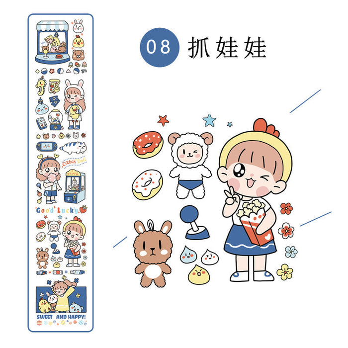 Wholesale cartoon strip stationery sticker JDC-ST-GSWL007 Sticker JoyasDeChina 08 catching dolls Wholesale Jewelry JoyasDeChina Joyas De China