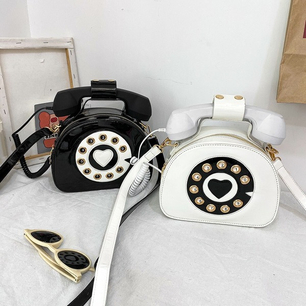 Wholesale cartoon vintage telephone PU leather Shoulder Bags JDC-SD-YZ001 Shoulder Bags JoyasDeChina Wholesale Jewelry JoyasDeChina Joyas De China