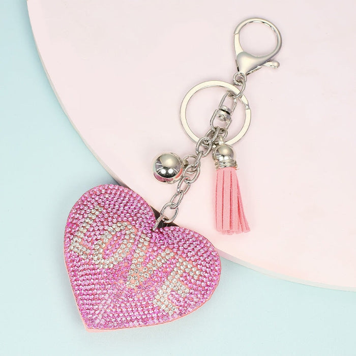 Wholesale cashmere solid color key chain MOQ ≥ 10 JDC-KC-YZ001 Keychains 永泽 10 minimum 10 pieces for wholesale Wholesale Jewelry JoyasDeChina Joyas De China