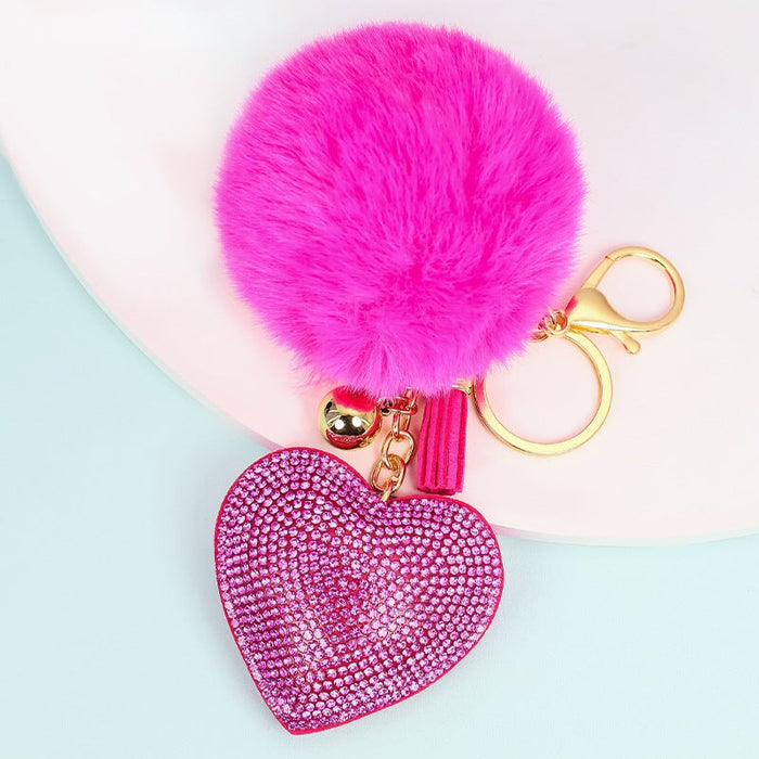 Wholesale cashmere solid color key chain MOQ ≥ 10 JDC-KC-YZ001 Keychains 永泽 19 minimum 10 pieces for wholesale Wholesale Jewelry JoyasDeChina Joyas De China