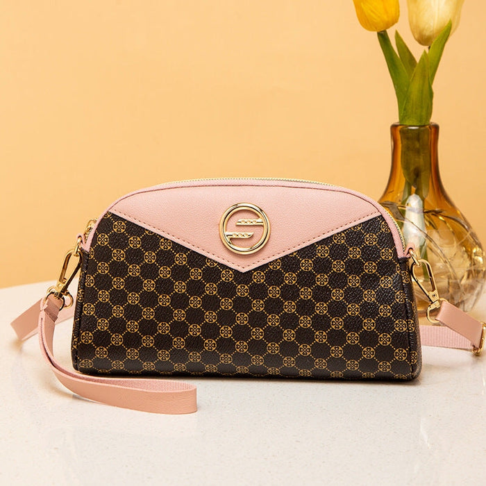 Wholesale casual color contrast shoulder bag JDC-SB-Xinc004 Shoulder Bags 狮岭鑫 PINCK Wholesale Jewelry JoyasDeChina Joyas De China