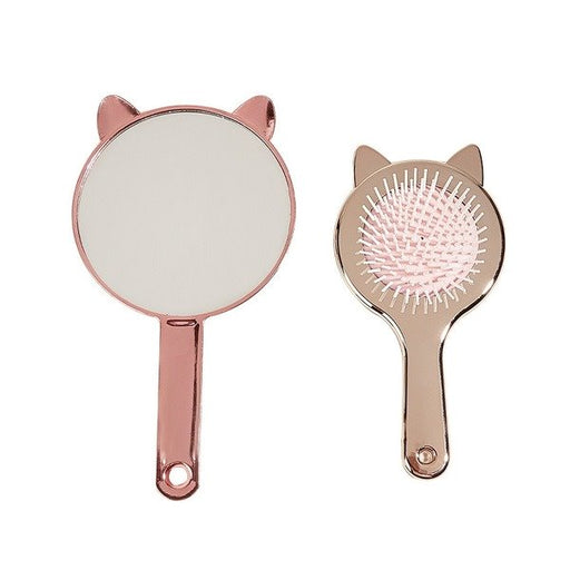Wholesale cat ear mirror comb set electroplated ABS comb JDC-CM-Shangs0034 Comb 上世 Wholesale Jewelry JoyasDeChina Joyas De China
