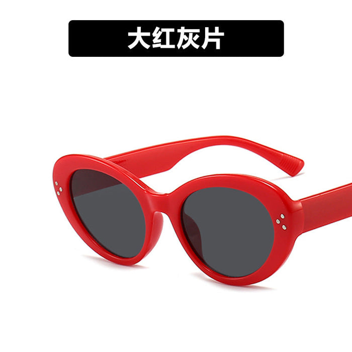Wholesale cat eye resin lens Sunglasses JDC-SG-GSKD033 Sunglasses JoyasDeChina red As shown Wholesale Jewelry JoyasDeChina Joyas De China