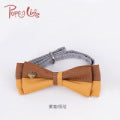 Wholesale cat polyester bow tie Pet Decor pack of 2 JDC-PD-FP014 Pet Decor 沣沛 yellow brown MINIMUM 2 29-34cm Wholesale Jewelry JoyasDeChina Joyas De China