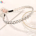 Wholesale chain alloy braided headband JDC-HD-GSQY010 Headband JoyasDeChina thin side silver Wholesale Jewelry JoyasDeChina Joyas De China