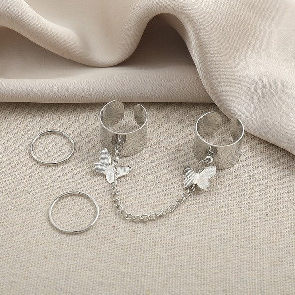 Wholesale Chain Butterfly Alloy Rings JDC-RS-F594 Rings 韩之尚 Wholesale Jewelry JoyasDeChina Joyas De China