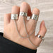 Wholesale chain combination alloy rings JDC-RS-F560 Rings JoyasDeChina Wholesale Jewelry JoyasDeChina Joyas De China