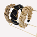 Wholesale chain fabric pleated headband JDC-HD-O216 Headband JoyasDeChina Wholesale Jewelry JoyasDeChina Joyas De China