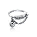 Wholesale chain smiley face opening adjustable metal ring MOQ≥10 JDC-RS-NS015 Rings 尼森 Wholesale Jewelry JoyasDeChina Joyas De China