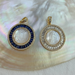 Bulk Jewelry Wholesale Charms Golden Diamond-studded natural shells JDC-CS-HC008 Wholesale factory from China YIWU China