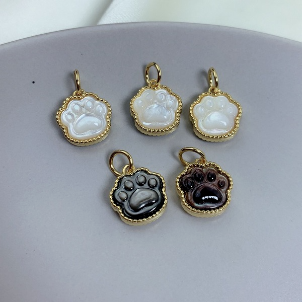 Bulk Jewelry Wholesale Charms Golden Shell double-sided cat's claw JDC-CS-HC006 Wholesale factory from China YIWU China