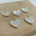 Bulk Jewelry Wholesale Charms Golden Shell love JDC-CS-HC005 Wholesale factory from China YIWU China