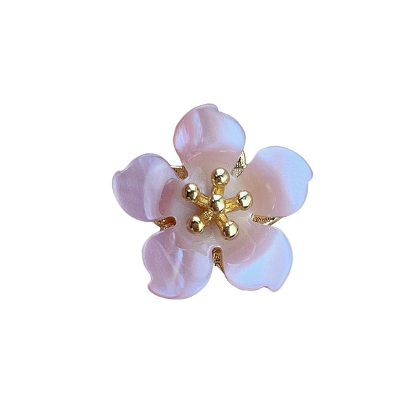 Bulk Jewelry Wholesale Charms Pink natural shell flowers JDC-CS-HC013 Wholesale factory from China YIWU China