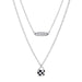 Wholesale checkerboard alloy necklaces JDC-NE-A101 Necklaces 妙雅 Wholesale Jewelry JoyasDeChina Joyas De China
