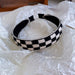 Wholesale checkerboard cloth headband JDC-HD-BY004 Headband 宝钰 Wholesale Jewelry JoyasDeChina Joyas De China