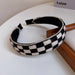 Wholesale checkerboard cloth headband JDC-HD-BY004 Headband 宝钰 A Wholesale Jewelry JoyasDeChina Joyas De China