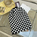 Wholesale checkerboard lattice woolen hat JDC-FH-NLS023 Fashionhat 倪罗诗 black 55-60cm Wholesale Jewelry JoyasDeChina Joyas De China