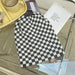 Wholesale checkerboard lattice woolen hat JDC-FH-NLS023 Fashionhat 倪罗诗 light grey 55-60cm Wholesale Jewelry JoyasDeChina Joyas De China