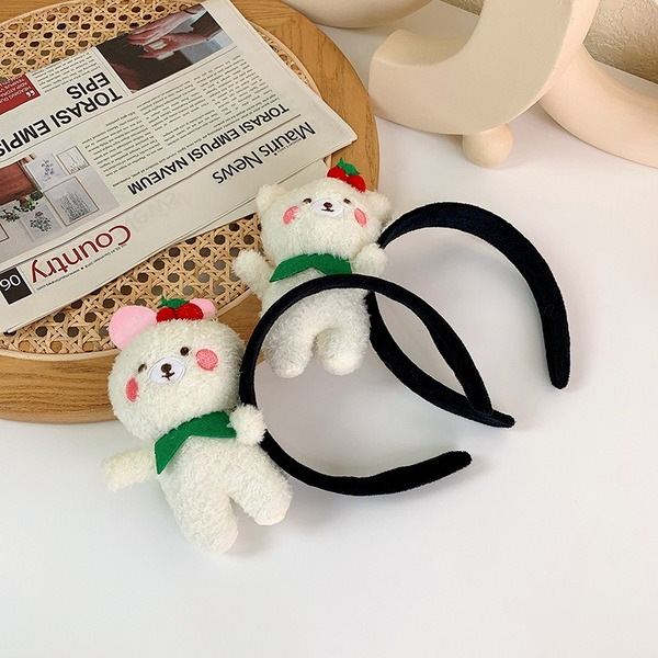 Wholesale cherry bear plush Headband JDC-HD-W209 Headband JoyasDeChina Wholesale Jewelry JoyasDeChina Joyas De China