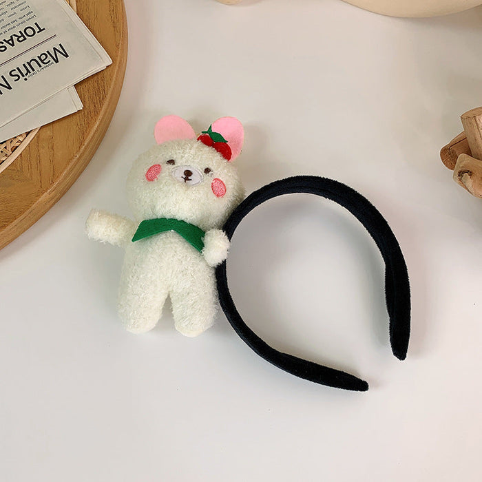 Wholesale cherry bear plush Headband JDC-HD-W209 Headband JoyasDeChina A little white rabbit Wholesale Jewelry JoyasDeChina Joyas De China