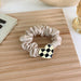 Wholesale chessboard large intestine Hair Scrunchies JDC-HS-MS009 Hair Scrunchies JoyasDeChina 1 Wholesale Jewelry JoyasDeChina Joyas De China