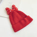 Wholesale children bow solid wool hat JDC-FH-LH016 Fashionhat 旅禾 bright red Wholesale Jewelry JoyasDeChina Joyas De China