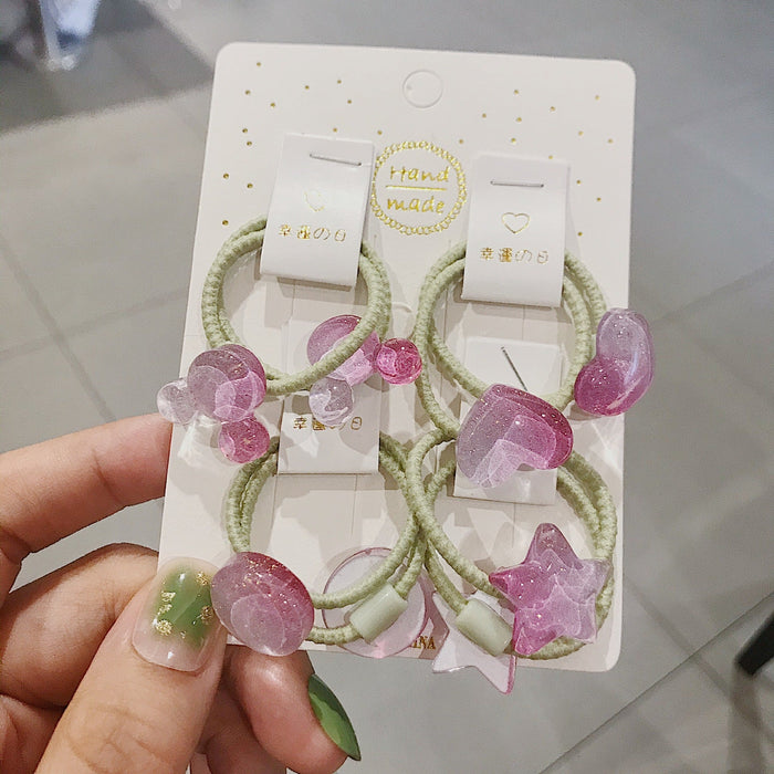 Wholesale children candy color gradient hair cord JDC-HS-YiT002 Hair Scrunchies 亦桐 Wholesale Jewelry JoyasDeChina Joyas De China