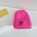 Wholesale children candy color letter embroidered wool hat JDC-FH-LH026 FashionHat 旅禾 rose red Wholesale Jewelry JoyasDeChina Joyas De China