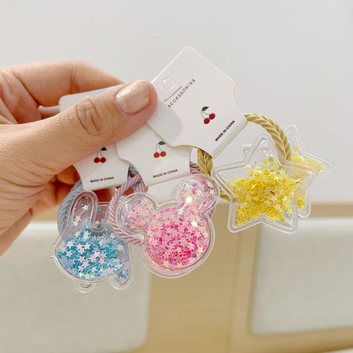 Wholesale children color transparent flow sofa ring leather band(F) JDC-HS-YiT001 Hair Scrunchies 亦桐 Wholesale Jewelry JoyasDeChina Joyas De China
