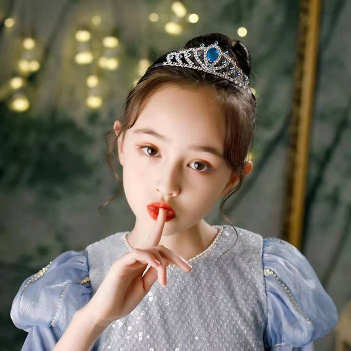 Wholesale Children Crown White Crystal Alloy Headband JDC-HD-hongh004 Headband 宏宏 Wholesale Jewelry JoyasDeChina Joyas De China