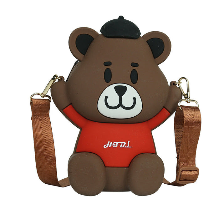 Wholesale children cute silicone bag bear shoulder bags JDC-SD-FJ008 Shoulder Bags JoyasDeChina Coffee Wholesale Jewelry JoyasDeChina Joyas De China