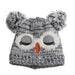 Wholesale children knitted owl hat woolen fashion hat JDC-FH-GSCS006 Fashionhat JoyasDeChina grey Wholesale Jewelry JoyasDeChina Joyas De China