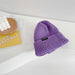 Wholesale children pure wool knitted hat JDC-FH-LH001 FashionHat 旅禾 dark purple Wholesale Jewelry JoyasDeChina Joyas De China