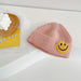 Wholesale children solid wool smiling face hat JDC-FH-LH024 Fashionhat 旅禾 pink Wholesale Jewelry JoyasDeChina Joyas De China