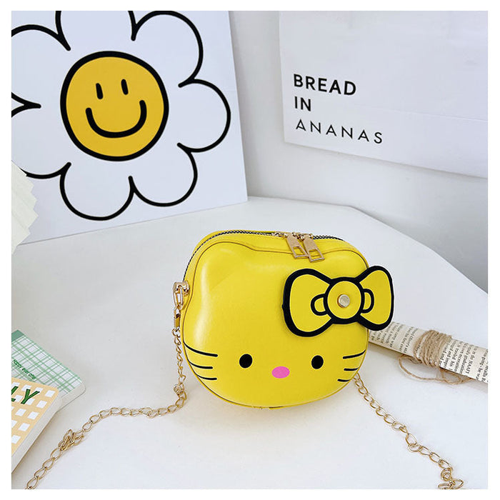 Wholesale Children's Bag Cartoon PU Leather Kitty Bag JDC-HB-KM003 Handbags 卡曼 yellow Wholesale Jewelry JoyasDeChina Joyas De China
