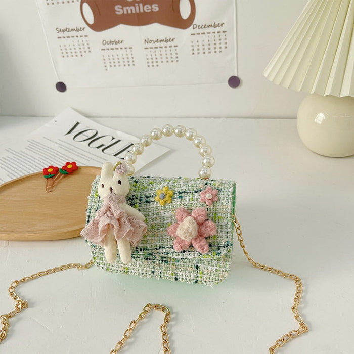 Wholesale Children's Bag Cotton Linen Chain Messenger Bag JDC-SD-GSHN025 Shoulder Bags 浩纳 Wholesale Jewelry JoyasDeChina Joyas De China