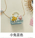 Wholesale Children's Bag Pearl Cotton Linen Chain Messenger Bag JDC-SD-GSHN027 Shoulder Bags 浩纳 blue B Wholesale Jewelry JoyasDeChina Joyas De China