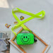 Wholesale Children's Bag PU Leather Shoulder Bag JDC-SD-JiaQ082 Shoulder Bags 家庆 Smiley green Wholesale Jewelry JoyasDeChina Joyas De China