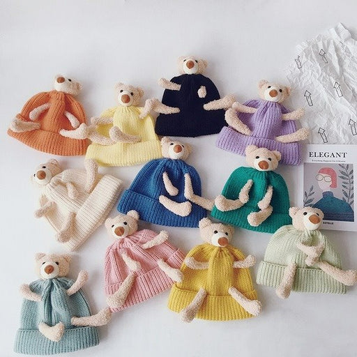 Wholesale children's bear wool hat JDC-FH-LH062 FashionHat 旅禾 Wholesale Jewelry JoyasDeChina Joyas De China