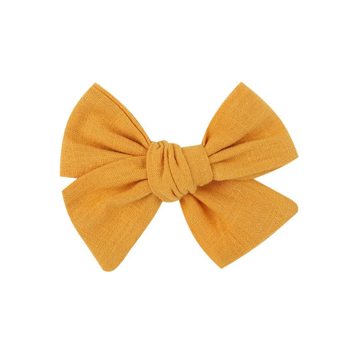 Wholesale Children's Bow Pure Cotton Hair Clip JDC-HC-YL069 Hair Clips 雅伦 Wholesale Jewelry JoyasDeChina Joyas De China