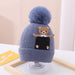 Wholesale children's cartoon bear cotton knit hat JDC-FH-GSKC002 Fashionhat JoyasDeChina blue 46-48CM Wholesale Jewelry JoyasDeChina Joyas De China
