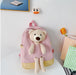 Wholesale children's cartoon bear nylon backpack JDC-BP-JiaQ021 Backpack Bags 家庆 pink Wholesale Jewelry JoyasDeChina Joyas De China