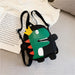 Wholesale children's cartoon dinosaur nylon backpack JDC-BP-JiaQ036 Backpack Bags 家庆 black Wholesale Jewelry JoyasDeChina Joyas De China