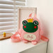 Wholesale children's cartoon frog nylon backpack JDC-BP-JiaQ030 Backpack Bags 家庆 pink Wholesale Jewelry JoyasDeChina Joyas De China