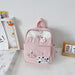 Wholesale children's cartoon nylon backpack JDC-BP-JiaQ020 Backpack Bags 家庆 pink Wholesale Jewelry JoyasDeChina Joyas De China