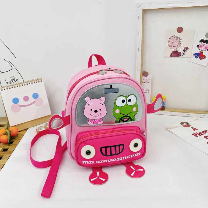 Wholesale children's cartoon nylon backpack JDC-BP-JiaQ025 Backpack Bags 家庆 pink Wholesale Jewelry JoyasDeChina Joyas De China