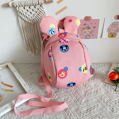 Wholesale children's cartoon nylon backpack JDC-BP-JiaQ037 Backpack Bags 家庆 pink Wholesale Jewelry JoyasDeChina Joyas De China