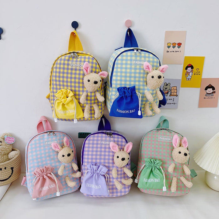 Wholesale children's cartoon rabbit nylon backpack JDC-BP-JiaQ022 Backpack Bags 家庆 Wholesale Jewelry JoyasDeChina Joyas De China